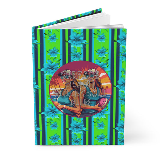 Surface Beach Volleyball Club Reflection Hardcover Journal Matte