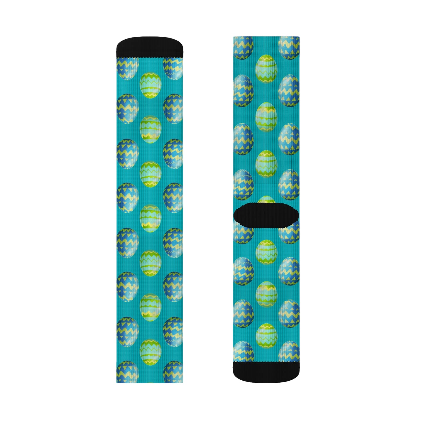 Easter Collection Breatheable Moisture Wicking Performance Printed Fashion Sublimation Socks