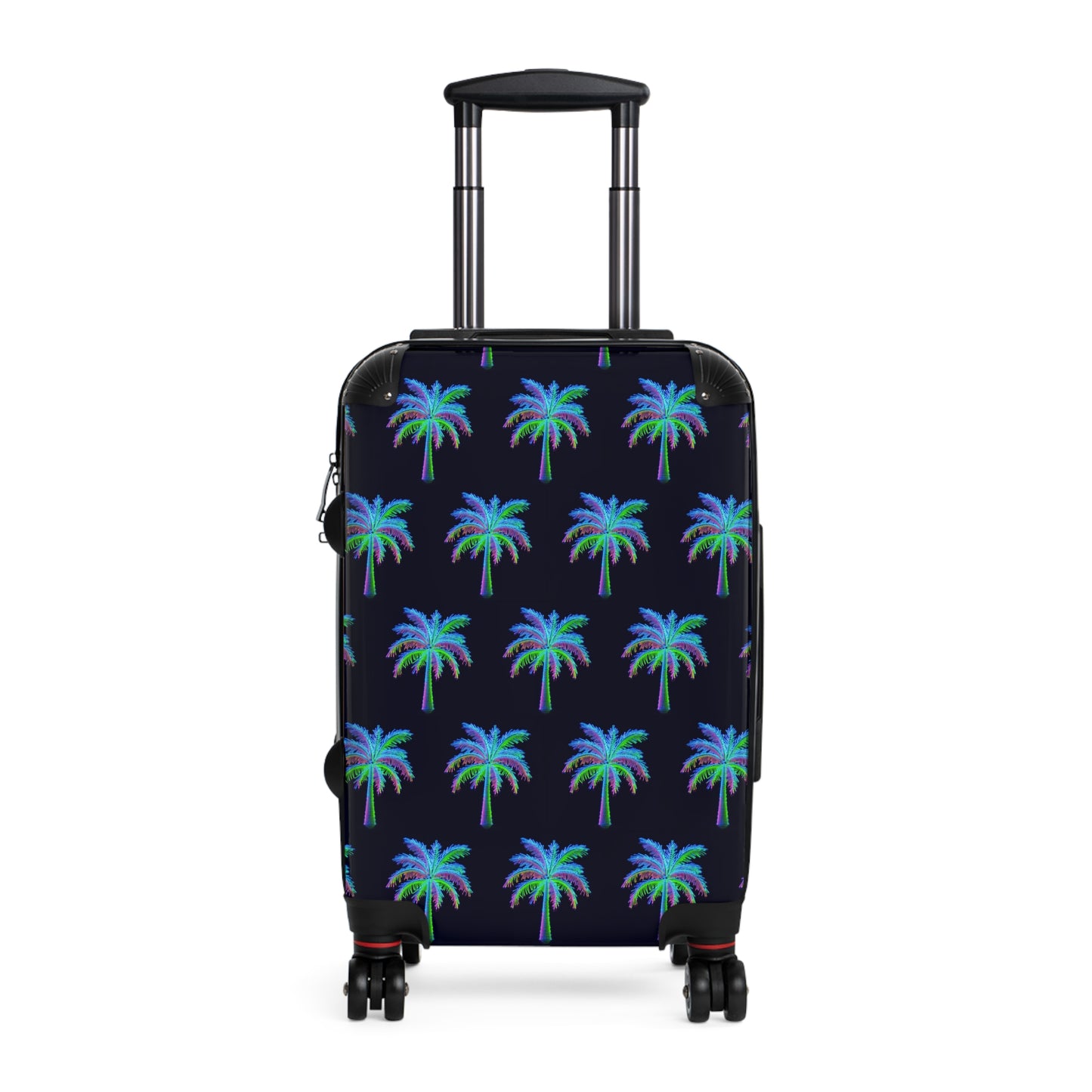 Neon Palm Swivel Hard Shell Waterproof Suitcase