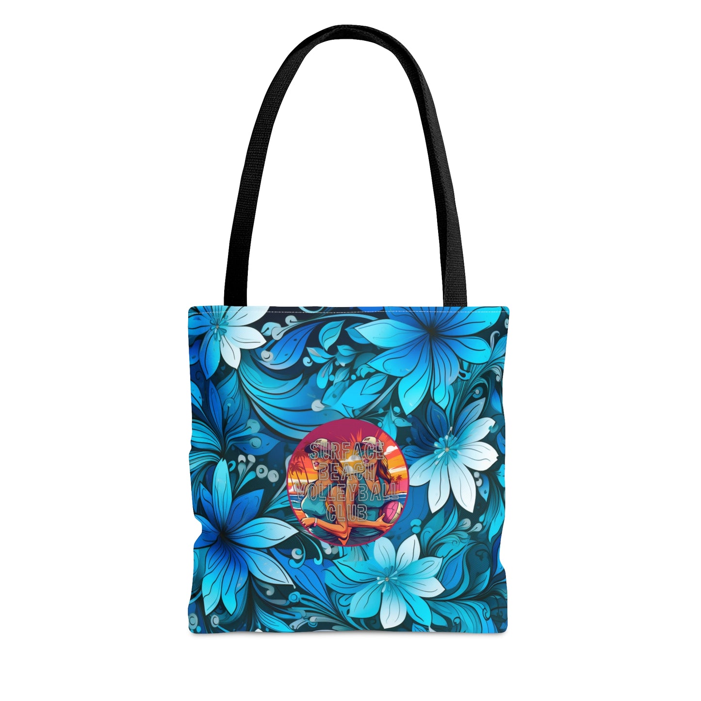 Surface Beach Volleyball Floral Logo Tote Bag (AOP)