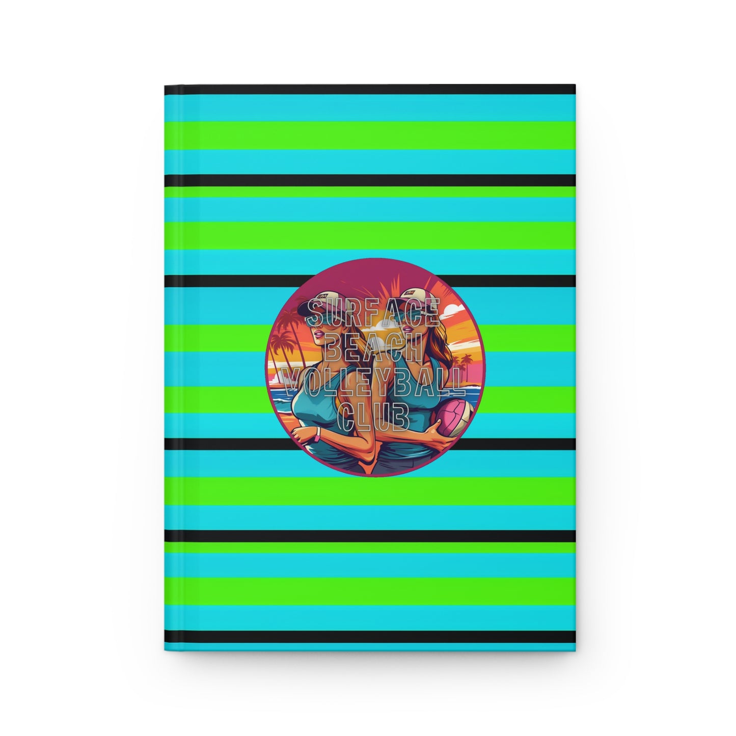 Surface Beach Volleyball Club Reflection Hardcover Journal Matte