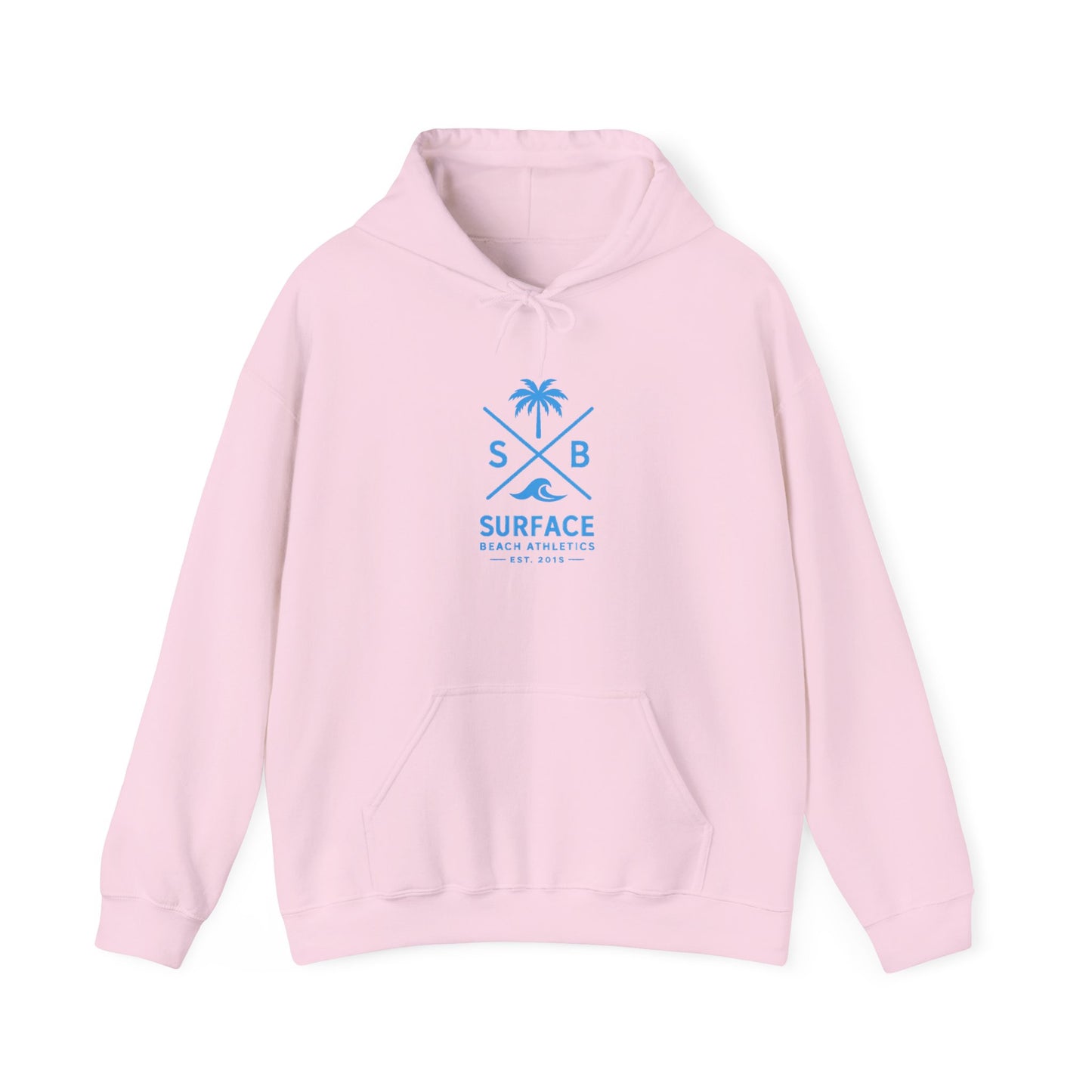 Surface Beach Athletics Hoodie — Palm Tree Surf Logo Pullover