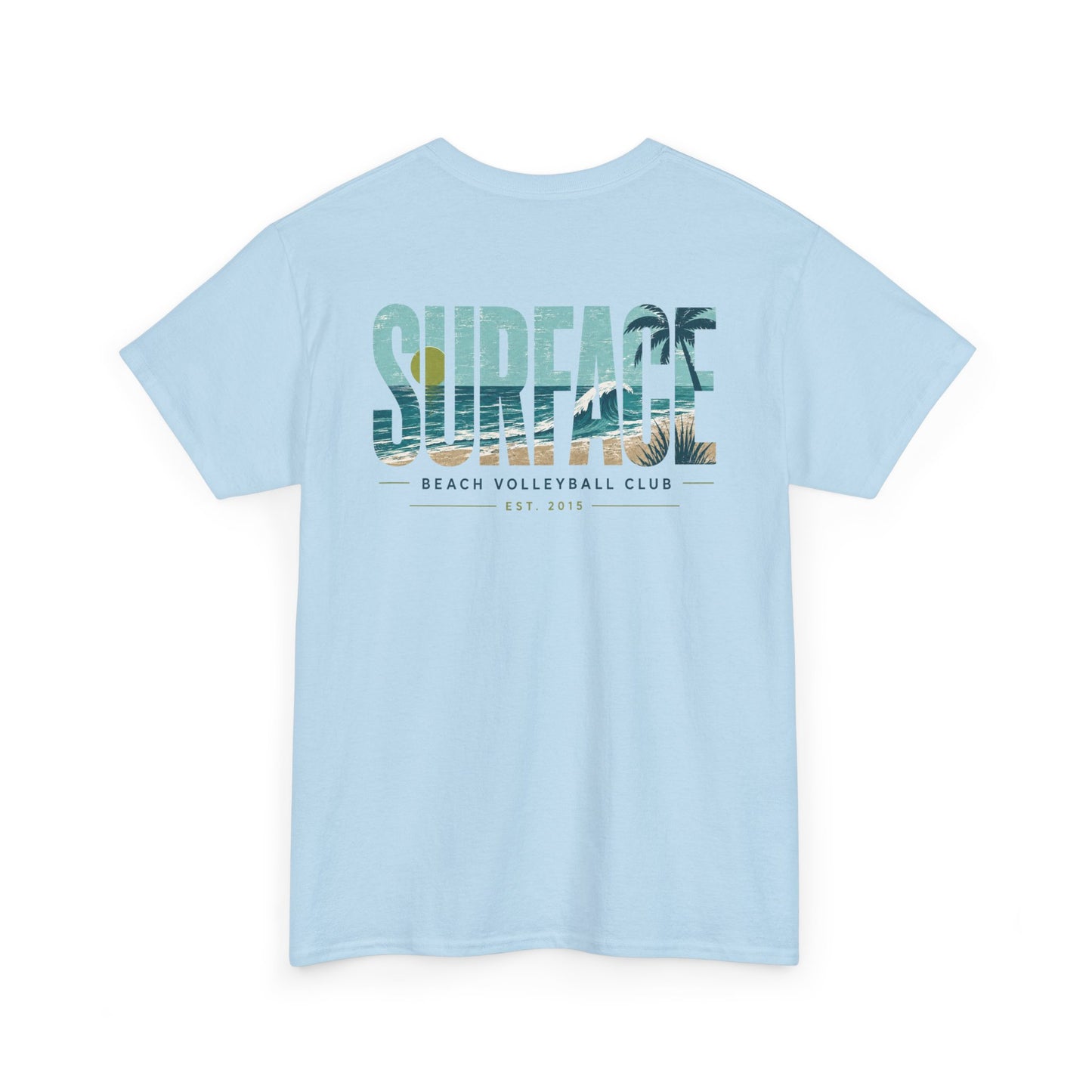 Surface Beach Volleyball Club T-Shirt — Coastal Surf Graphic Tee