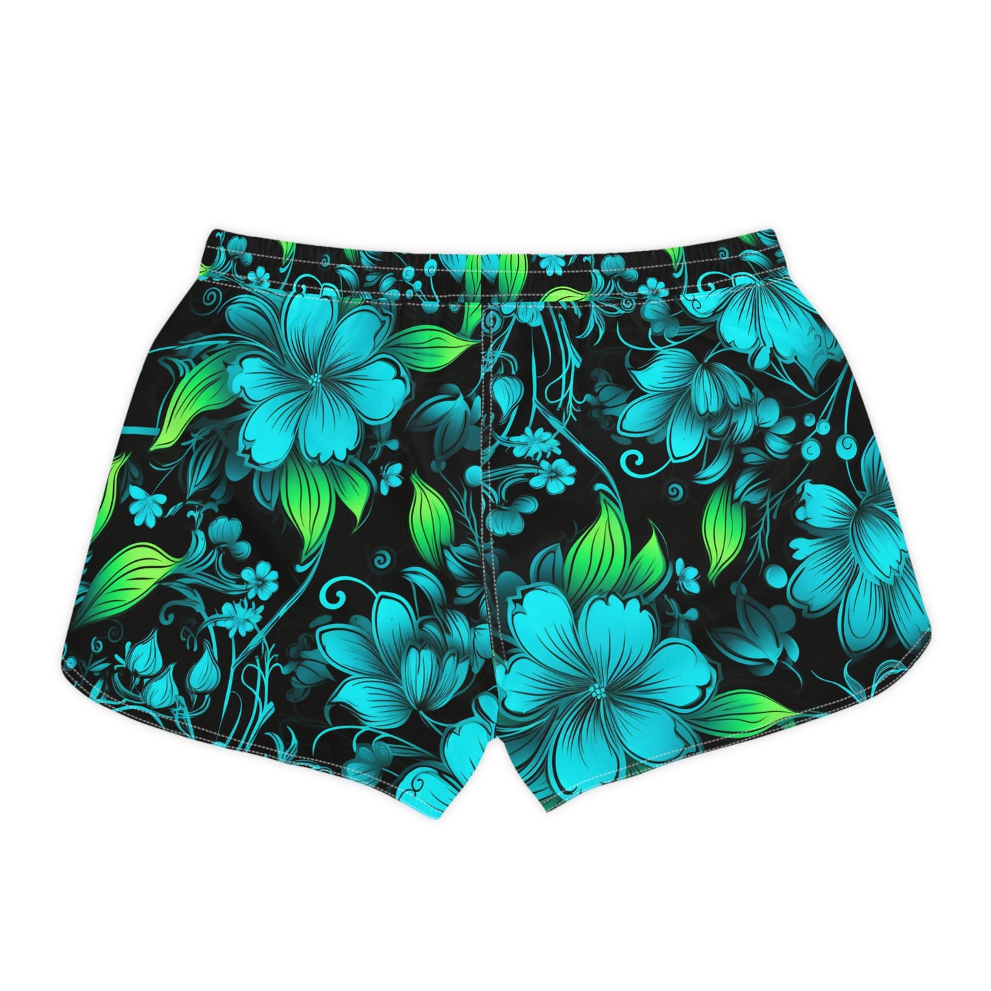 Surface Beach Volleyball Club Floral Logo Cover Up Women's Casual Shorts (AOP)