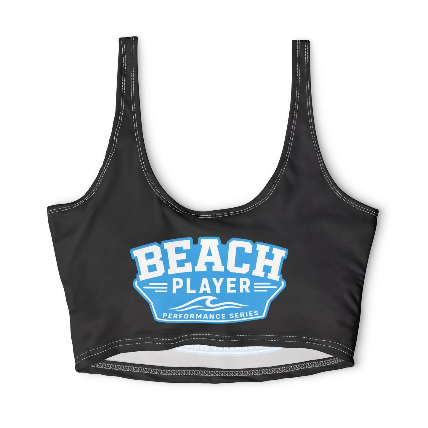 Beach Player Sports Bra — Performance Coastal Workout Top