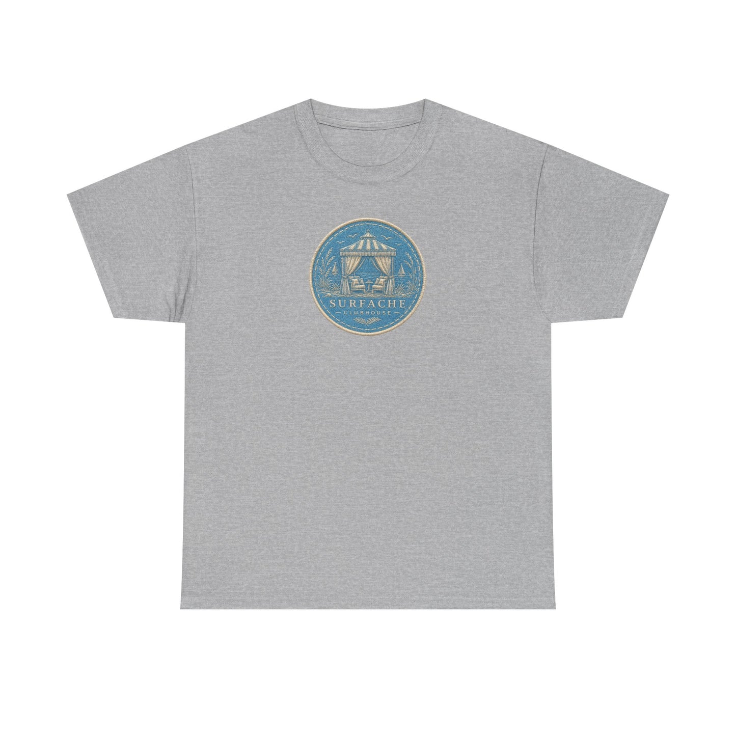 Surfache Cabana Club T‑Shirt – Tropical Beach Cabana Graphic Tee