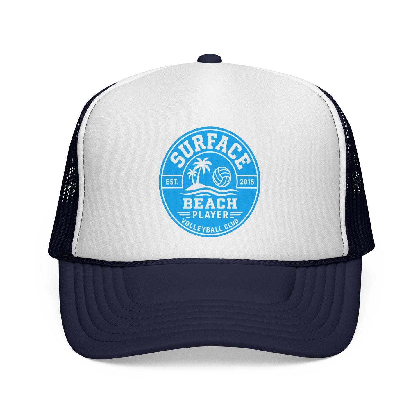 Surface Beach Volleyball Logo Trucker Caps | Surf Palm Volley Patch