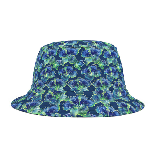 Moda Urbano Tropical  Hibiscus Bucket Hat (AOP)