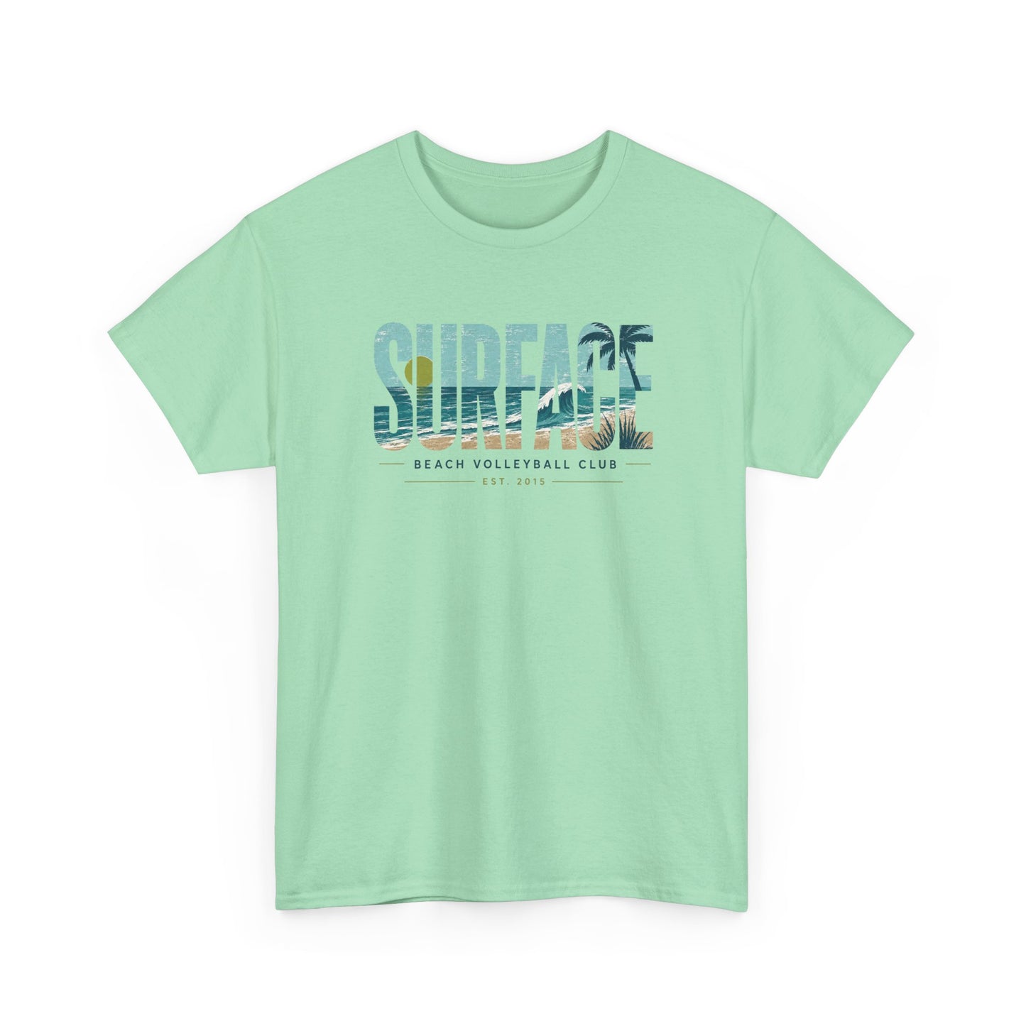 Surface Beach Volleyball Club T-Shirt — Coastal Surf Graphic Tee