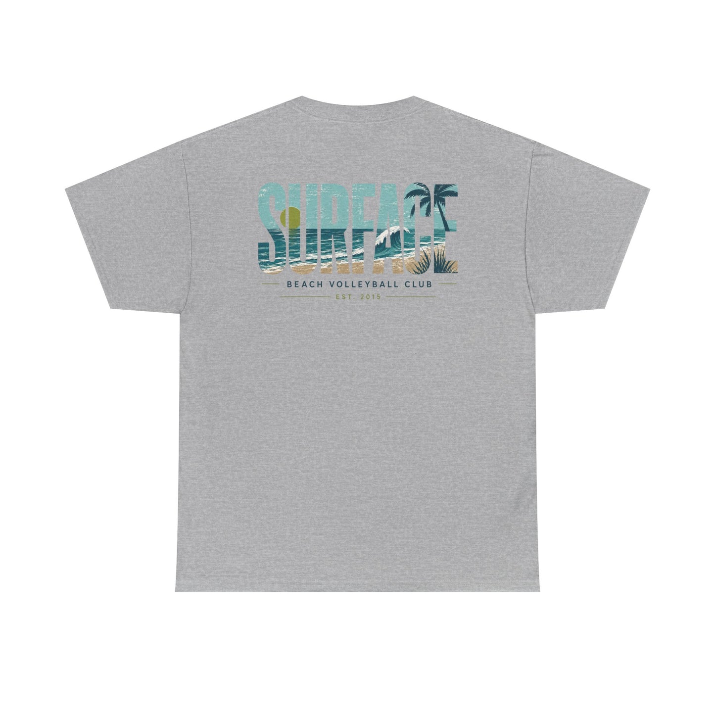 Surface Beach Volleyball Club T-Shirt — Coastal Surf Graphic Tee