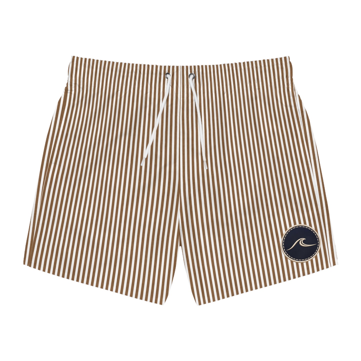Surfache Cuba Libre Slim Cabana Swim Trunks – Lightweight Beach Shorts with Wave Patch