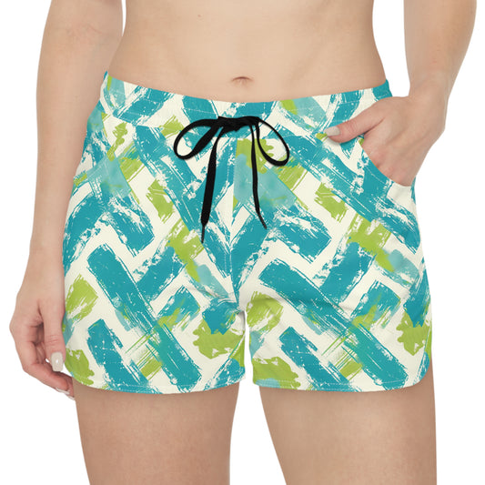 Surface Beach Volleyball Club Cover Up Women's Casual Shorts (AOP)