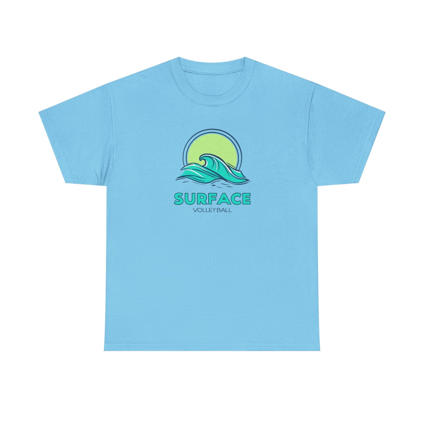 Surface Volleyball Tee — Retro Wave Surf Logo T‑Shirt