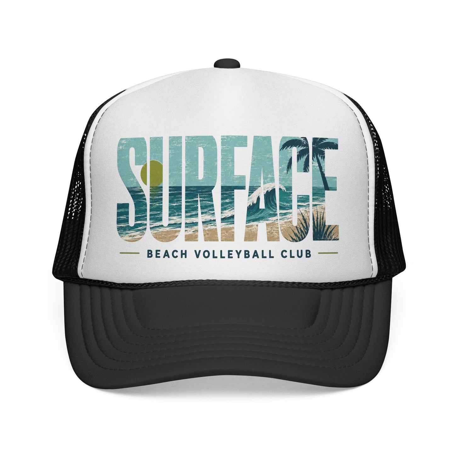 Surface Beach Volleyball Club Trucker Cap | Surf Sunset Design