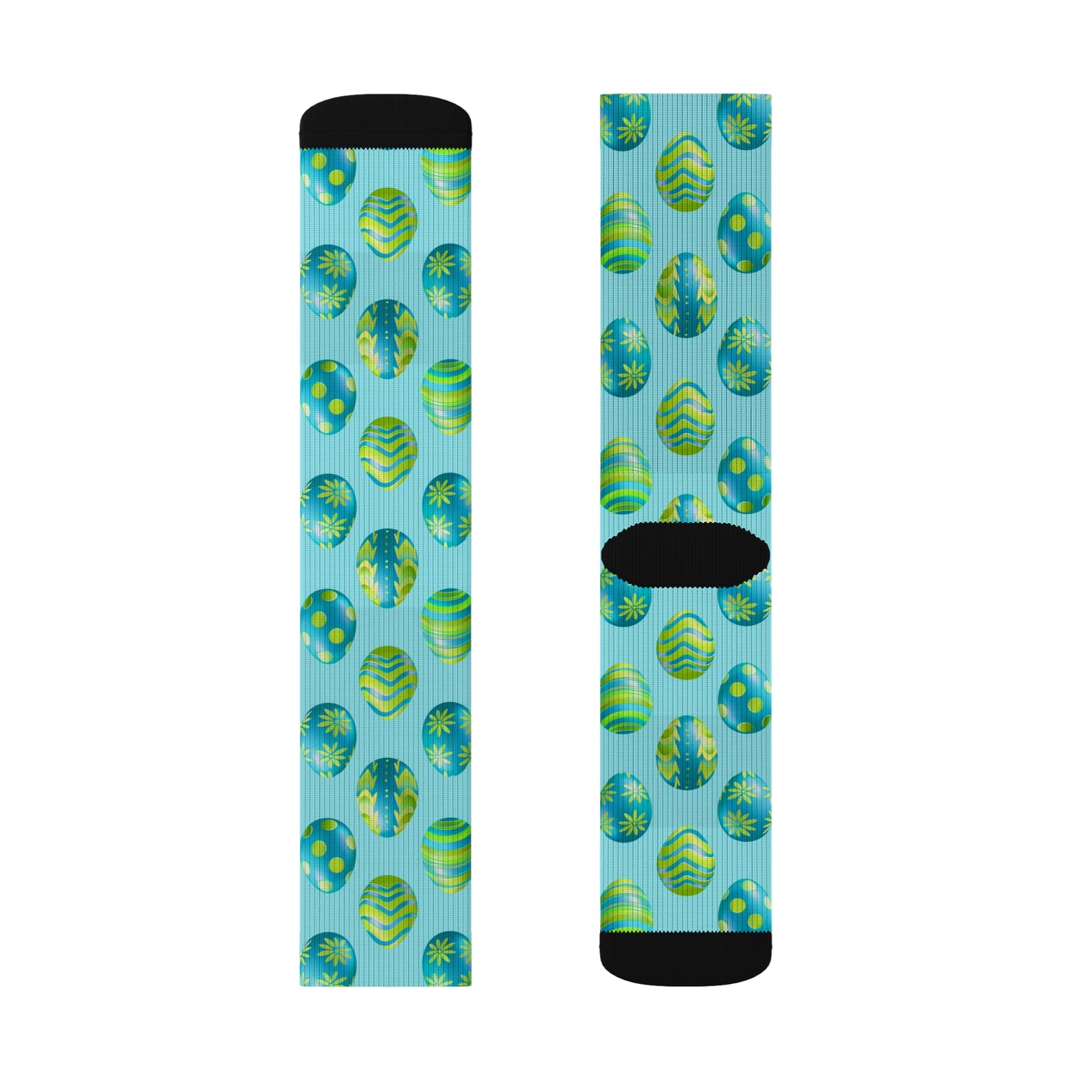 Easter Collection Breatheable Moisture Wicking Performance Printed Fashion Sublimation Socks