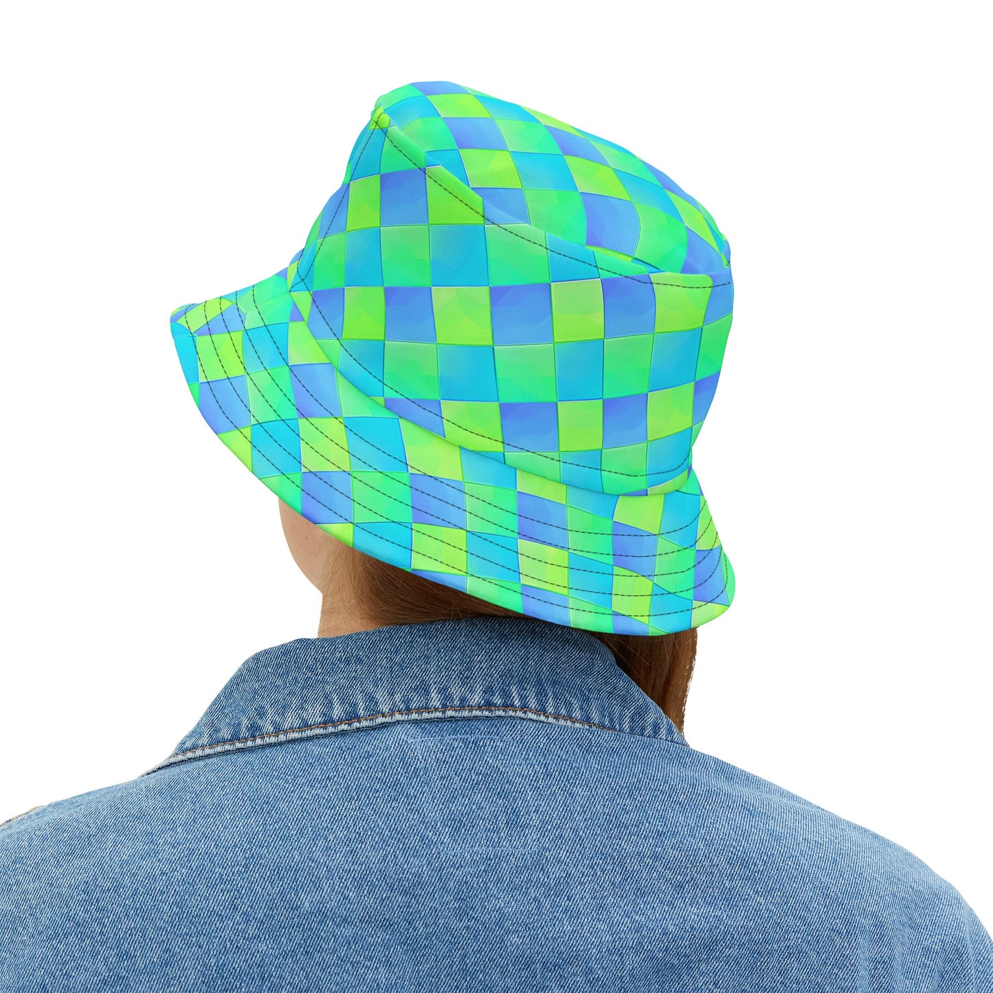 Moda Urbano Checkered Bucket Hat (AOP)