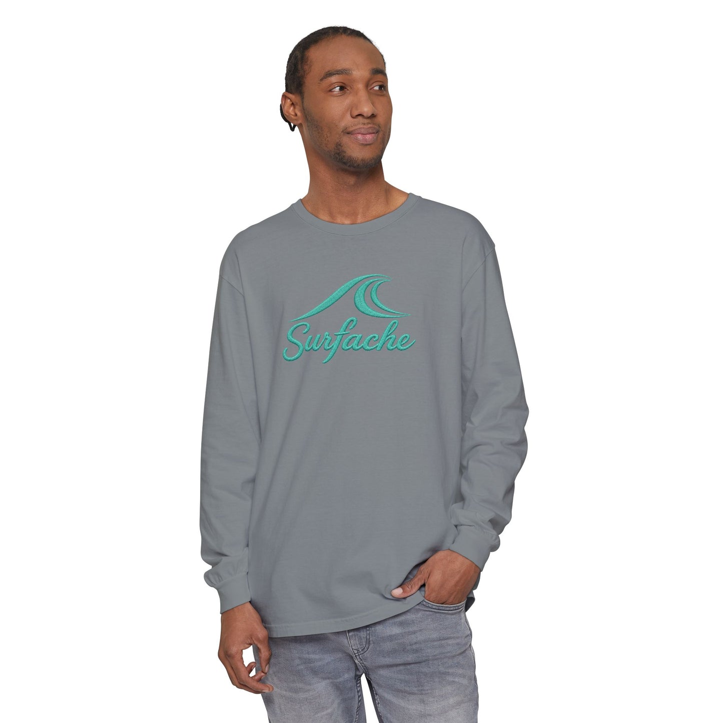 Surfache Wave Long Sleeve Tee — Beach Vibes Graphic T-Shirt