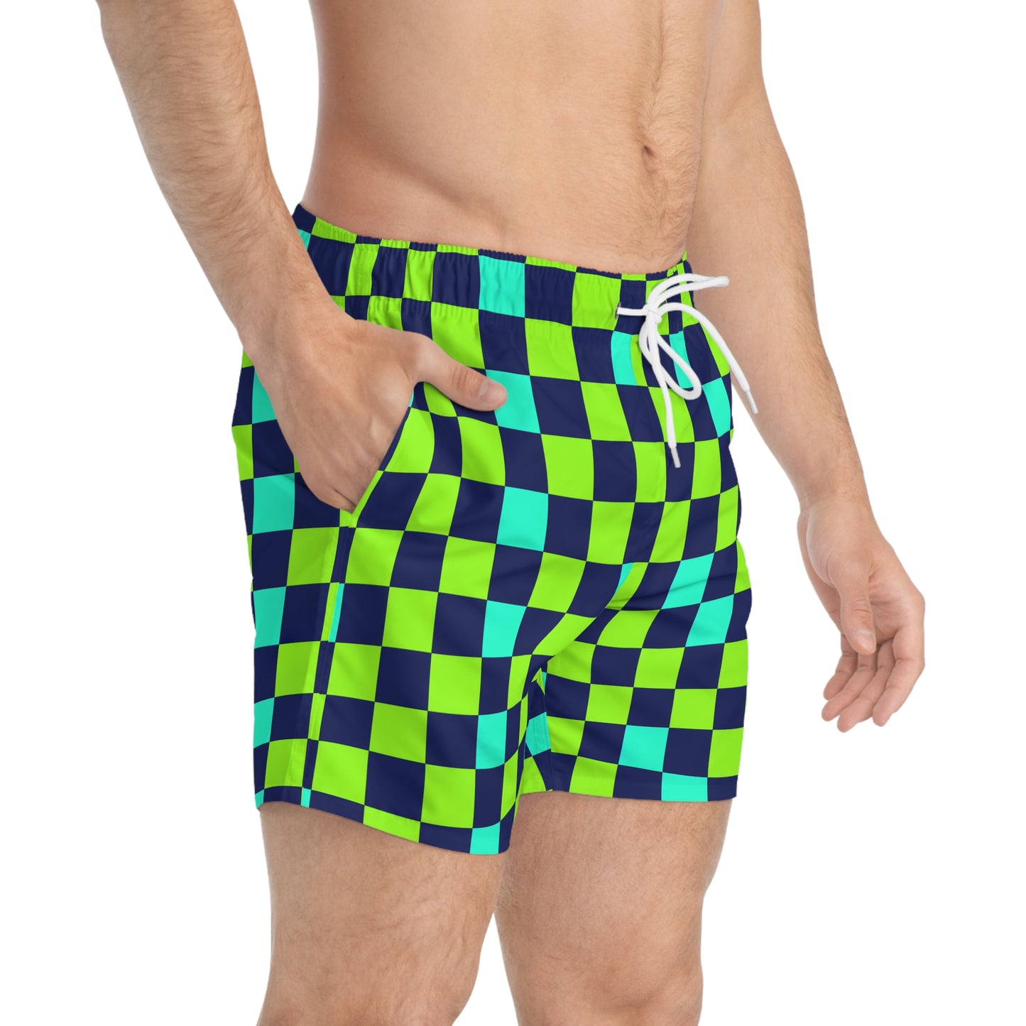 Checkerboard Moda Urbano Modern Swim Trunk Volleys