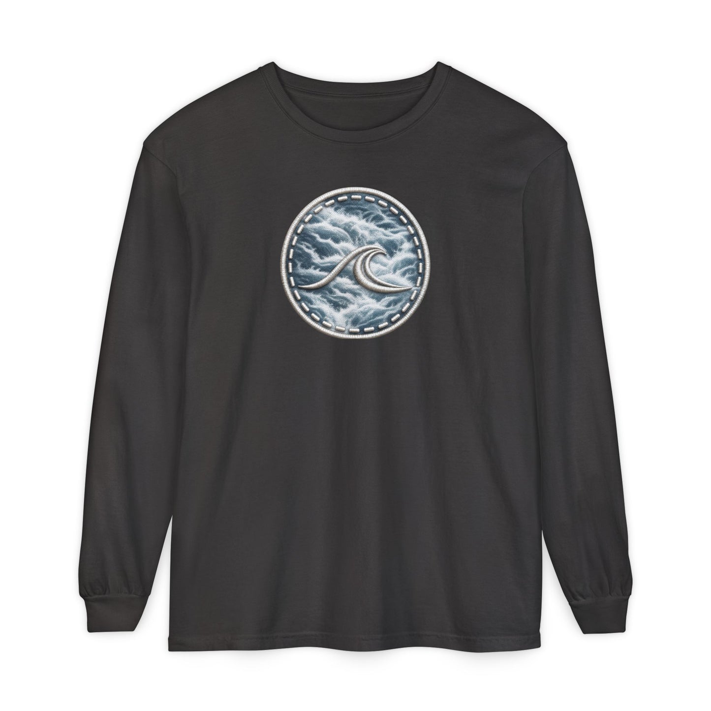 Surfache White Water Icon Long Sleeve Tee —Destination Graphic T-Shirt