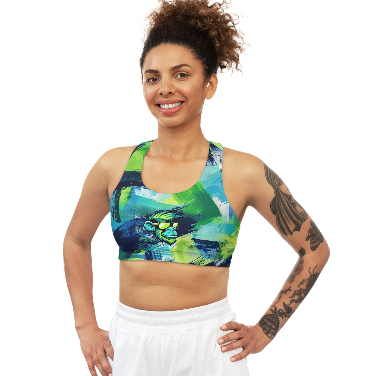 Surface Beach Volleyball Club Seamless Sports Bra (AOP)