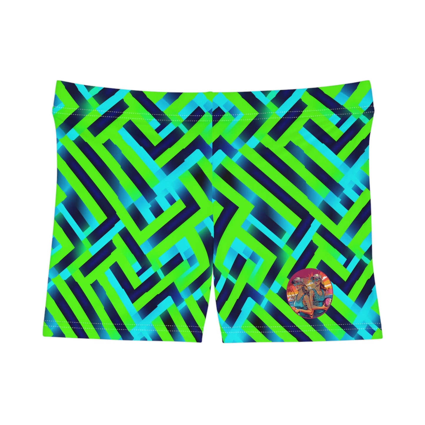 Surface Beach Volleyball Club Athletic Spandex Workout Yoga Women's Shorts (AOP)