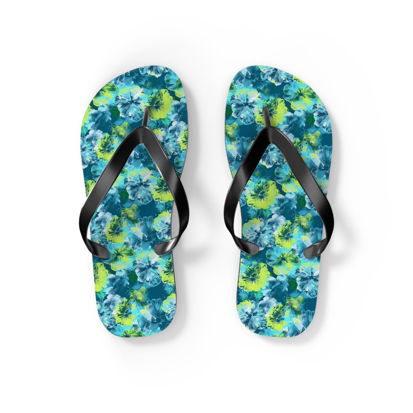 Floral Surface Beach Volleyball Club Designer Flip Flops