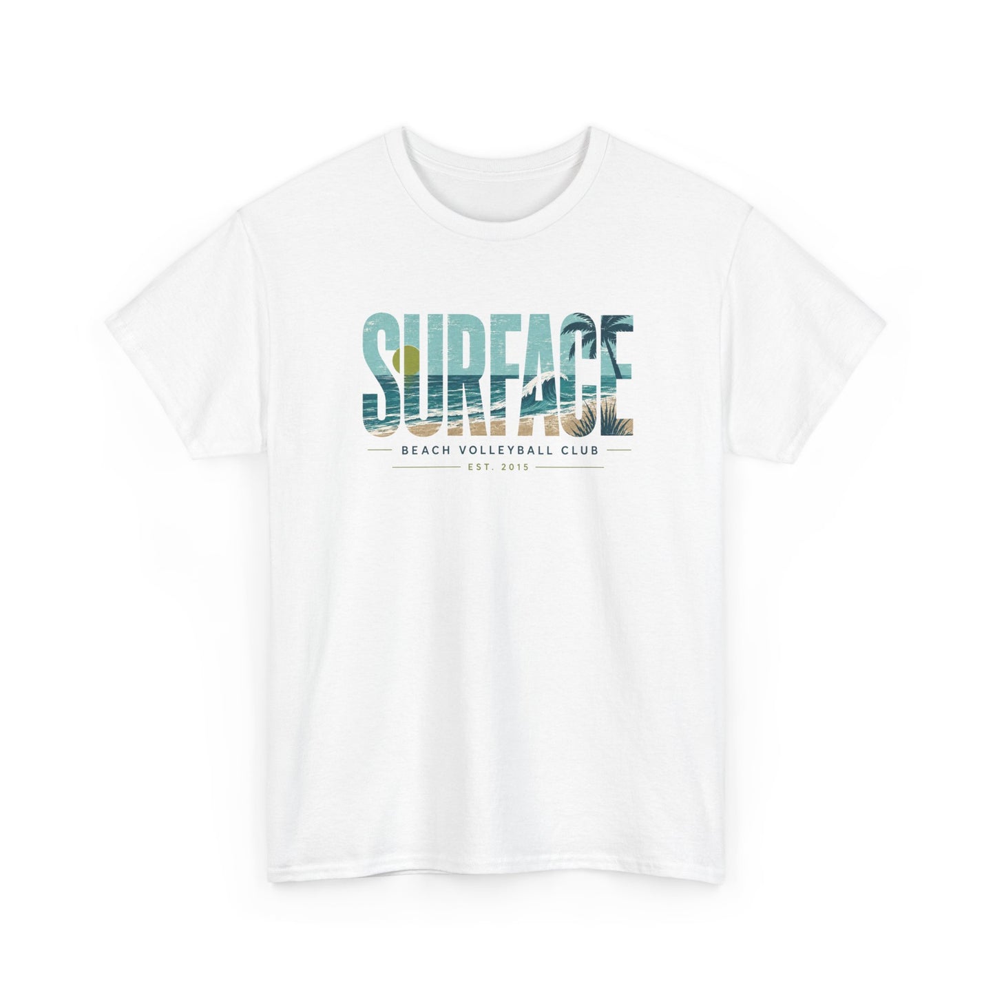 Surface Beach Volleyball Club T-Shirt — Coastal Surf Graphic Tee
