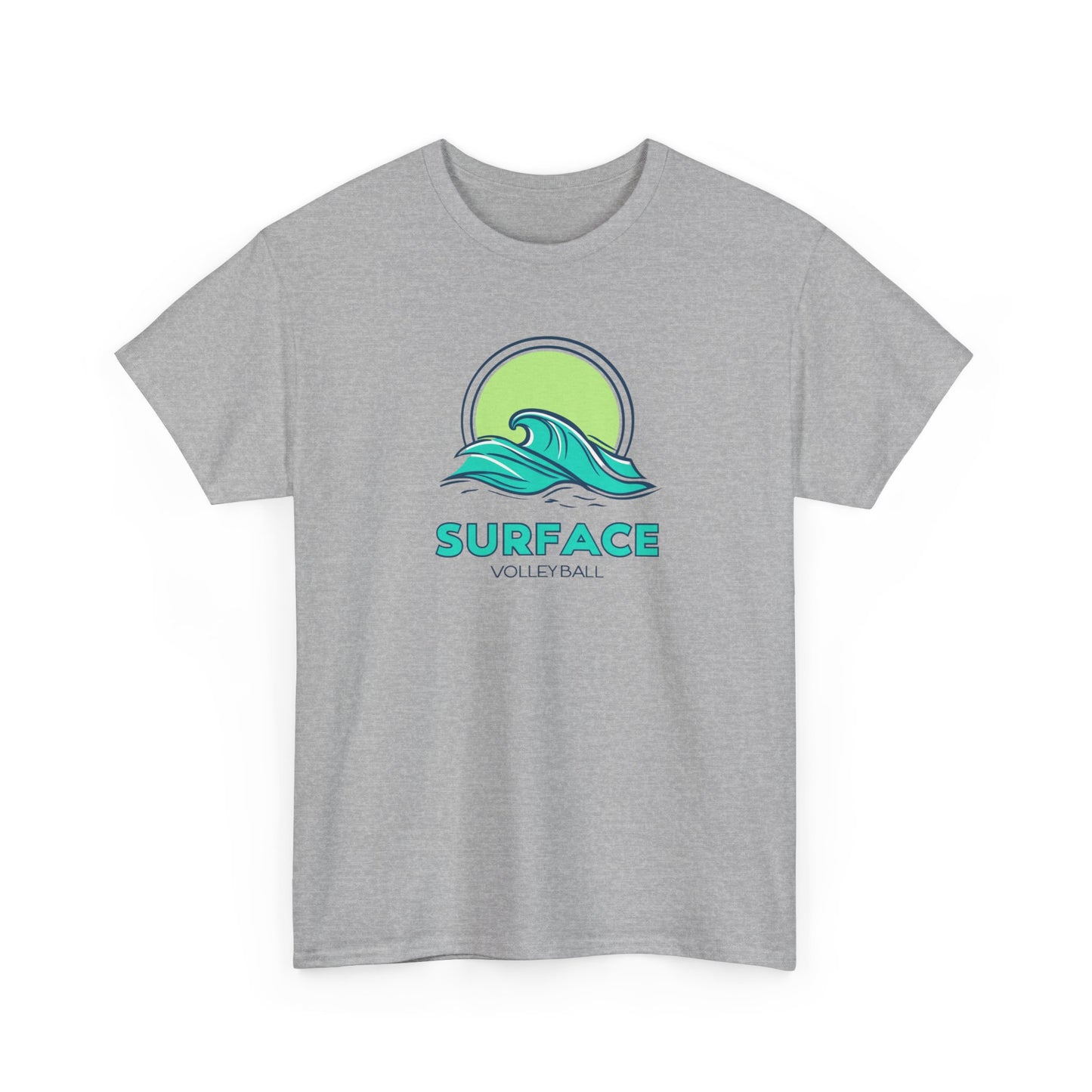 Surface Volleyball Tee — Retro Wave Surf Logo T‑Shirt