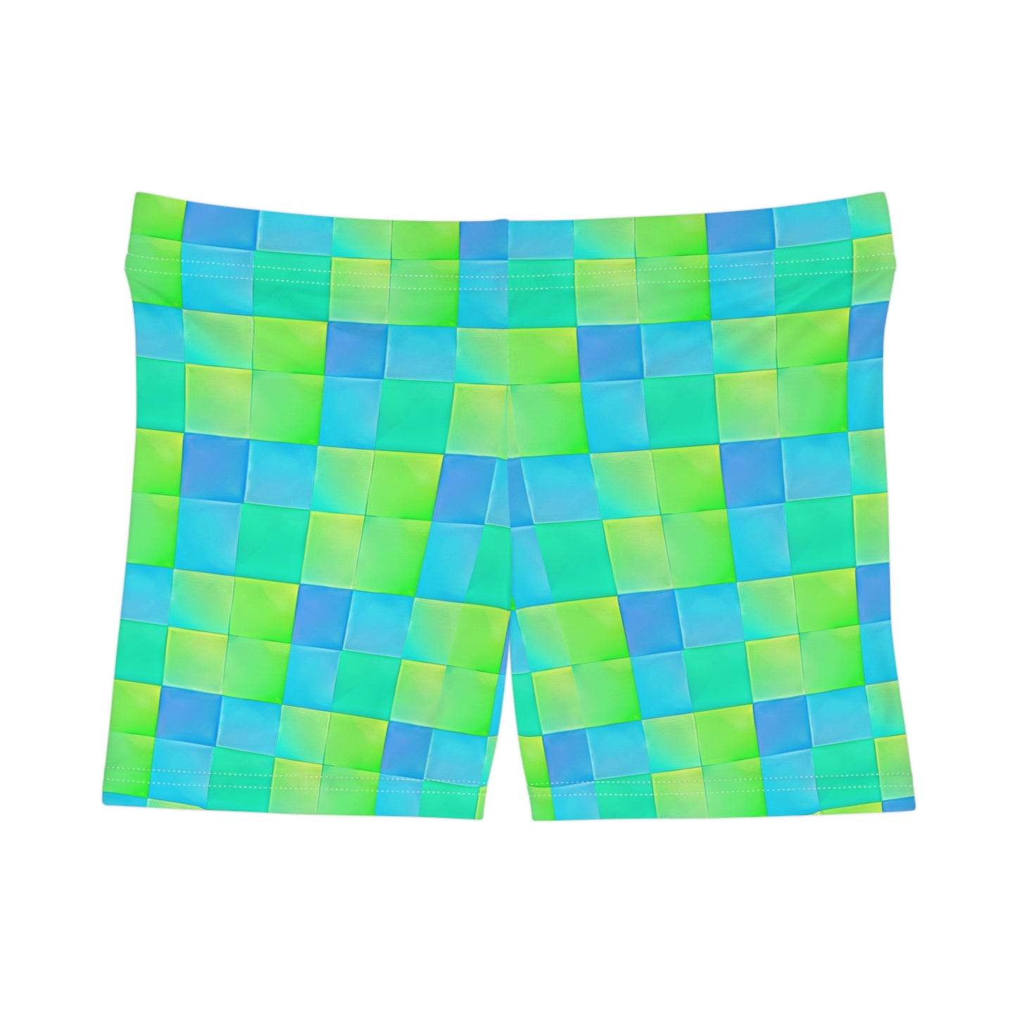 Checkered Surface Beach Volleyball Club Women's Spandex Volleys (AOP)