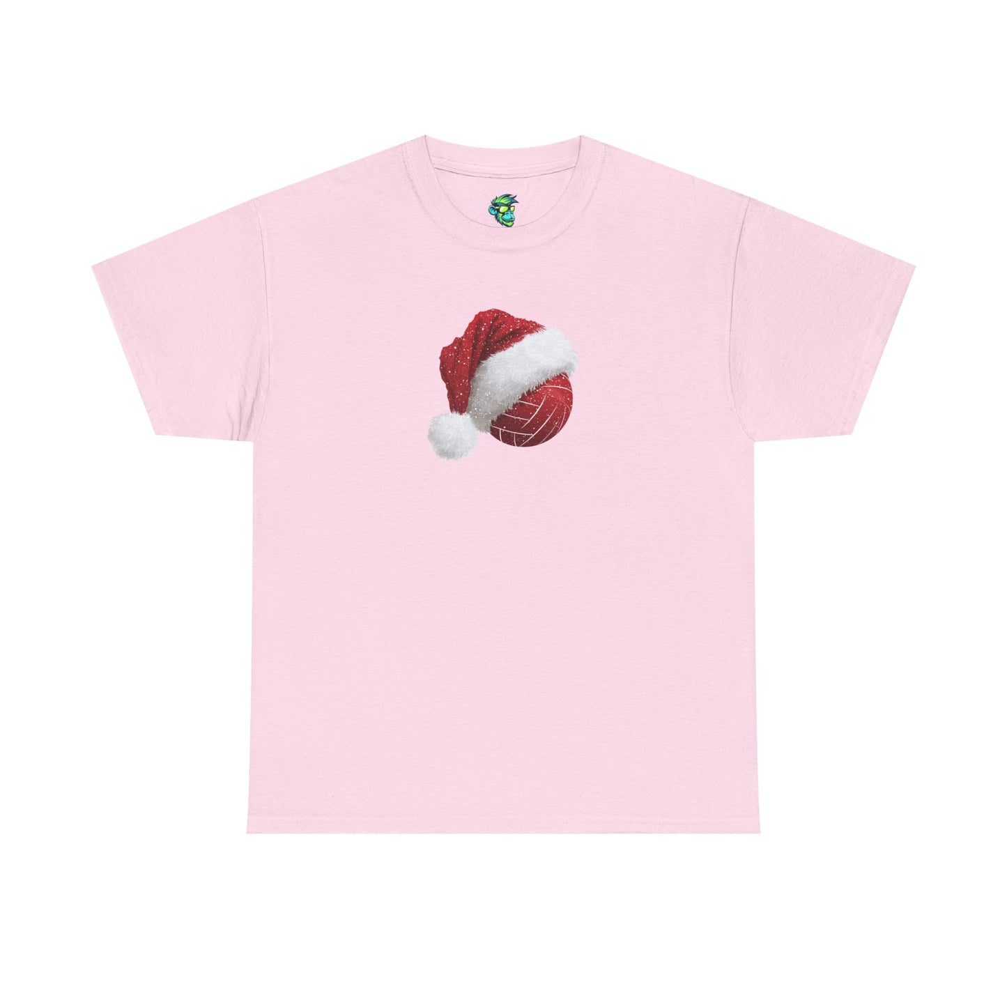 Volleyball Santa Hat Unisex Heavy Cotton Tee