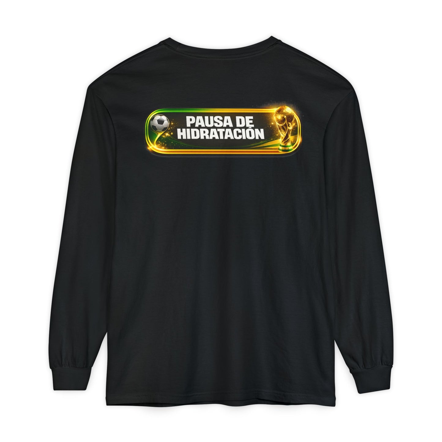 Surfache World Cup Soccer Long Sleeve Tee — "Surface" Front & "Pausa de Hidratación" Back