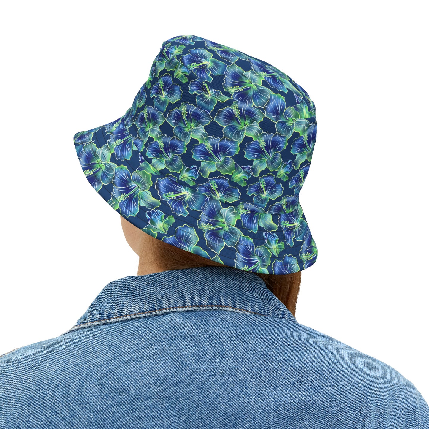 Moda Urbano Tropical  Hibiscus Bucket Hat (AOP)