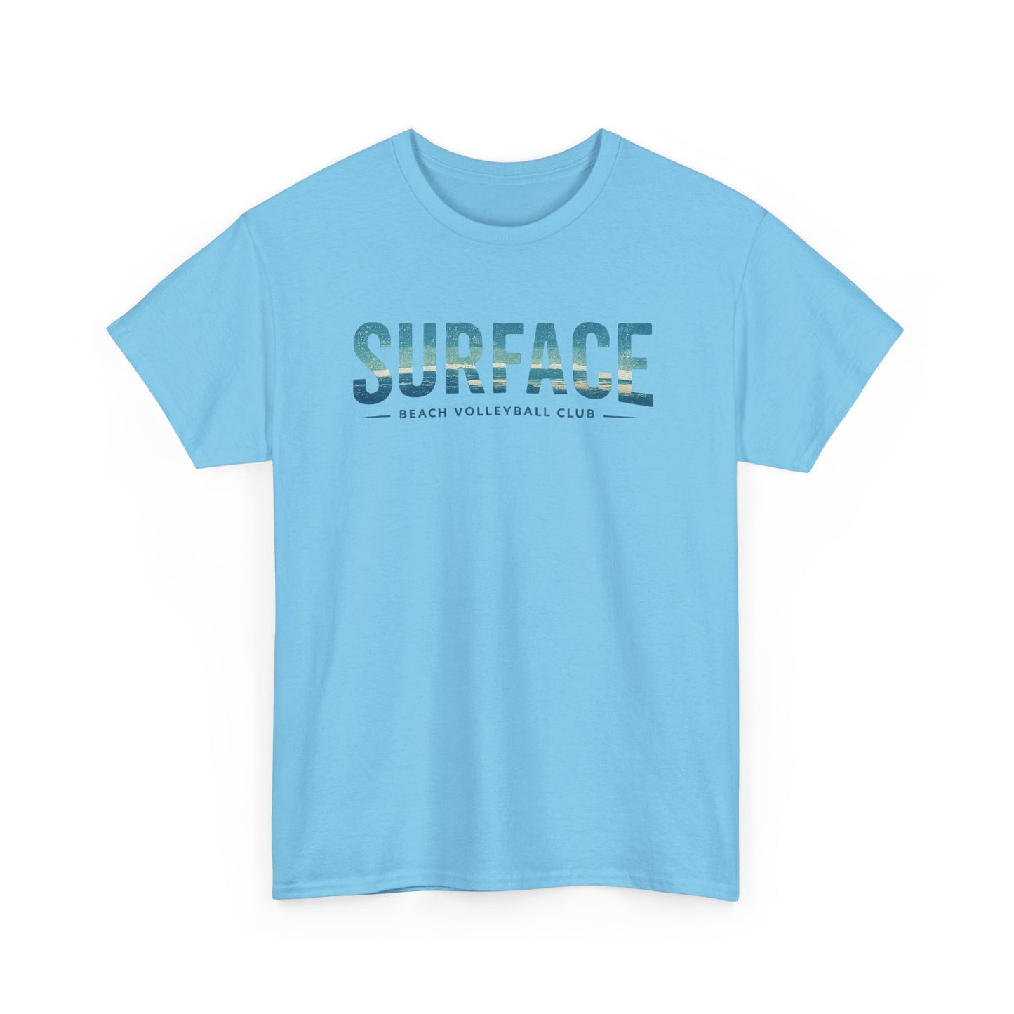 Surface Beach Club T-Shirt — Vintage Palm & Wave Logo Tee