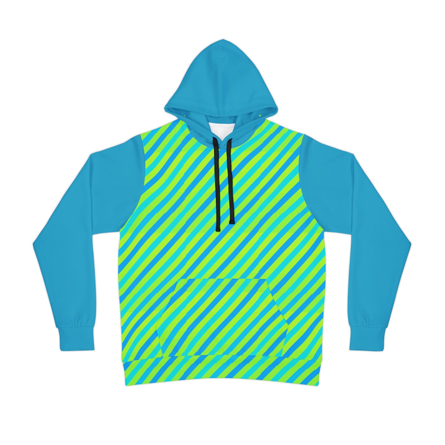 Moda Urbano Striped Color Block Sublimated Designer Athletic Hoodie