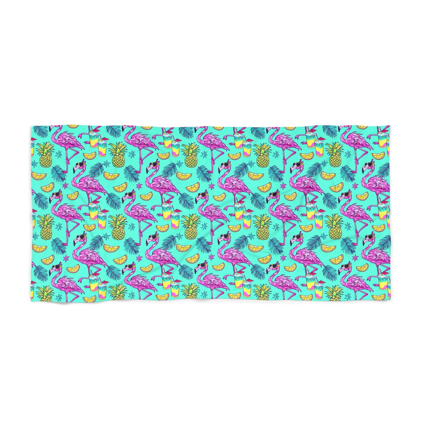 Flamingo Party Surface Beach Volleyball Club Beach Towel