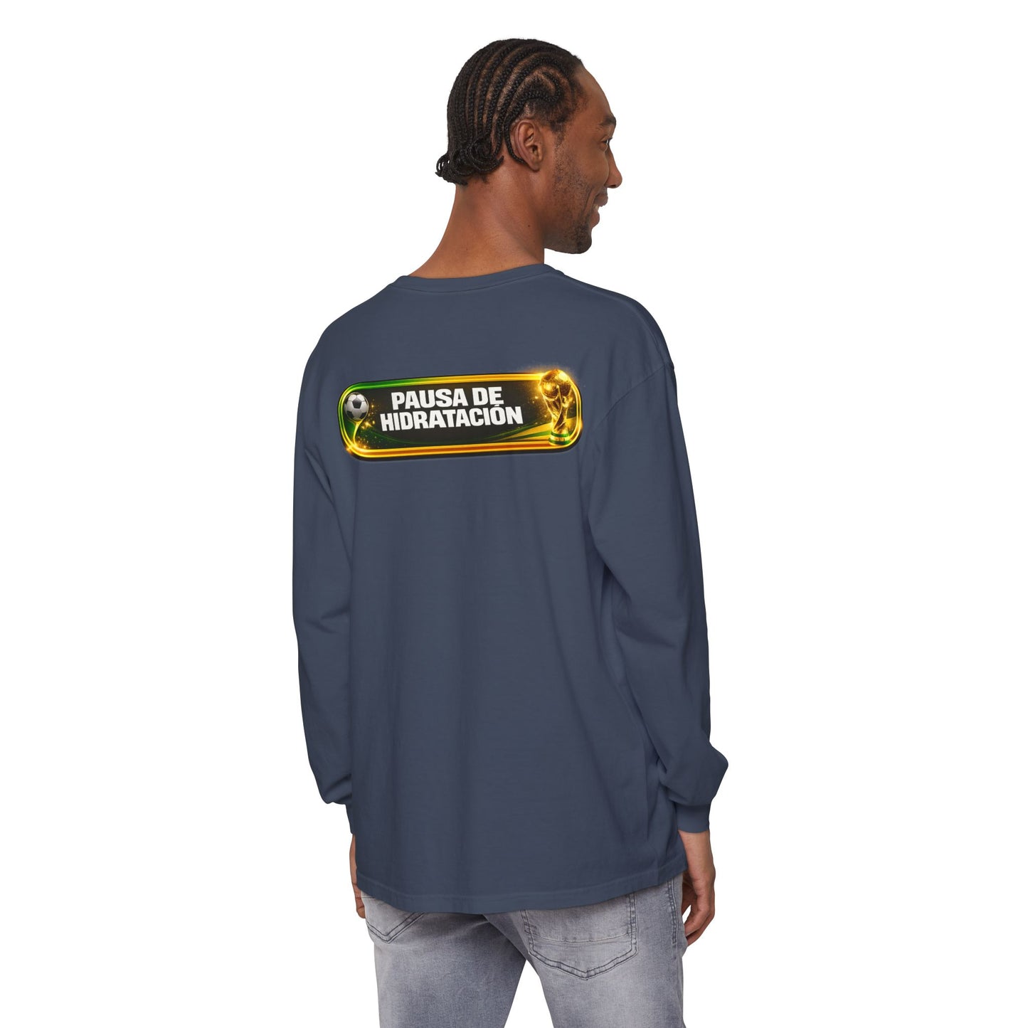 Surfache World Cup Soccer Long Sleeve Tee — "Surface" Front & "Pausa de Hidratación" Back