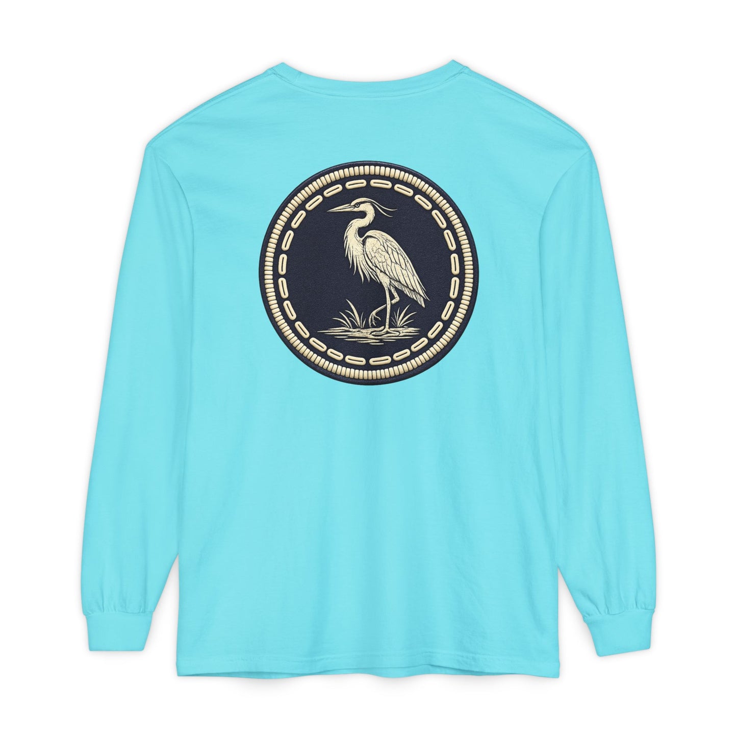 Surfache Long Sleeve T-Shirt — Coastal Heron Graphic