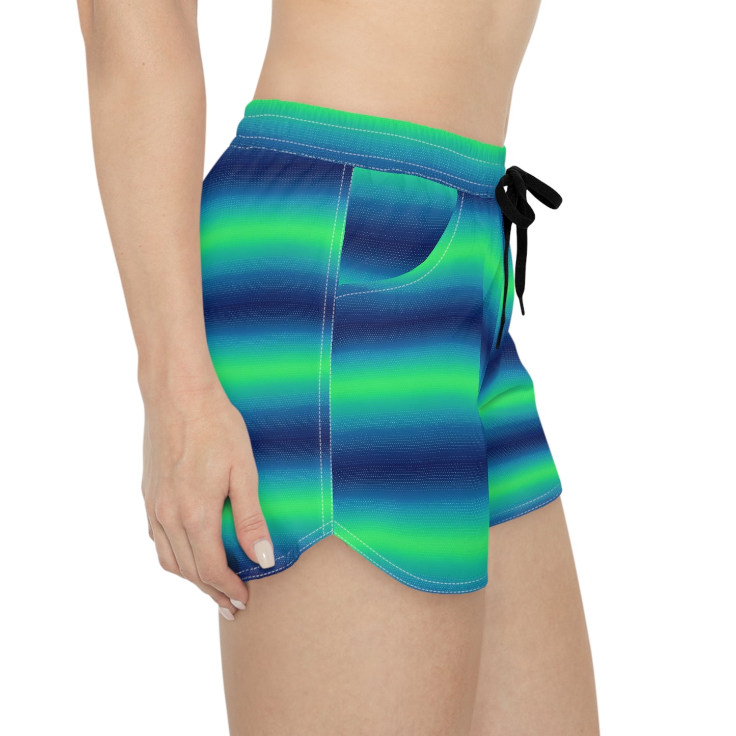 Surface Beach Volleyball Club Color Fade Cover Up Women's Casual Shorts (AOP)