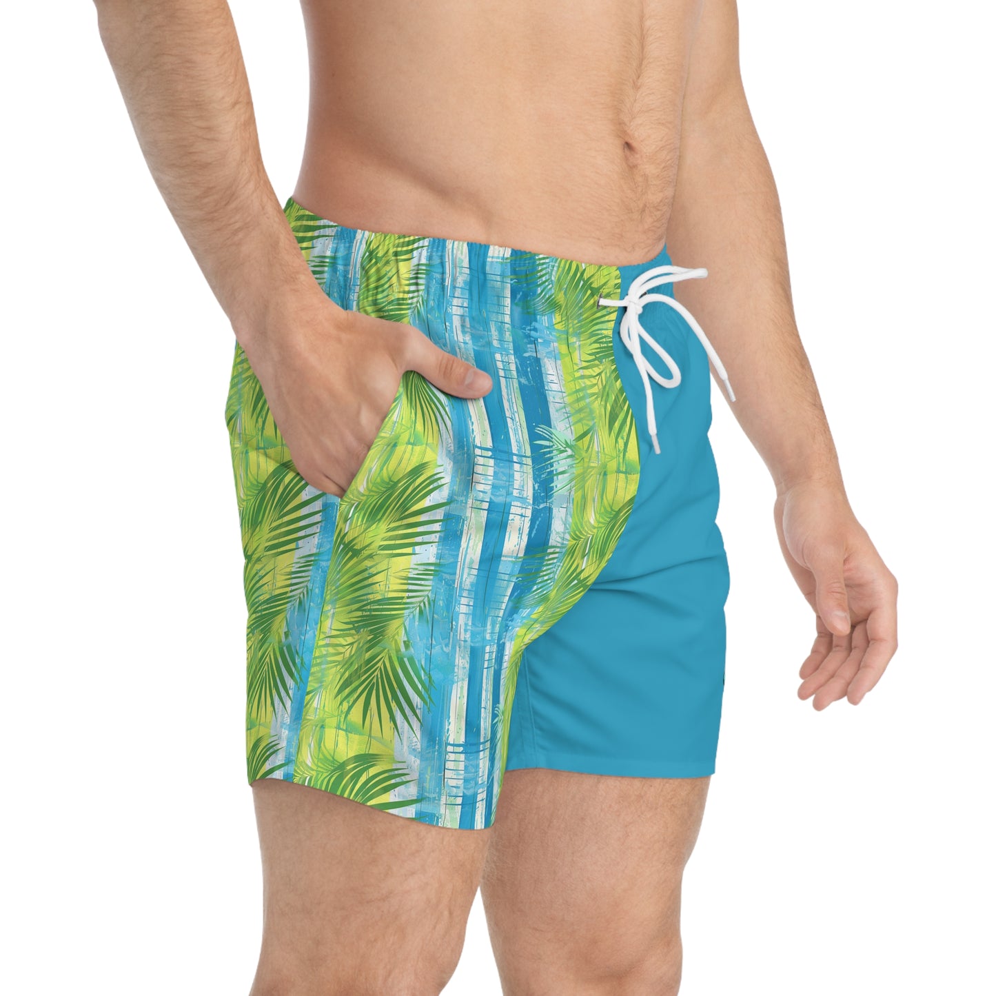 Mascot Surface Beach Volleyball Club Color Block Modern Swim Trunks