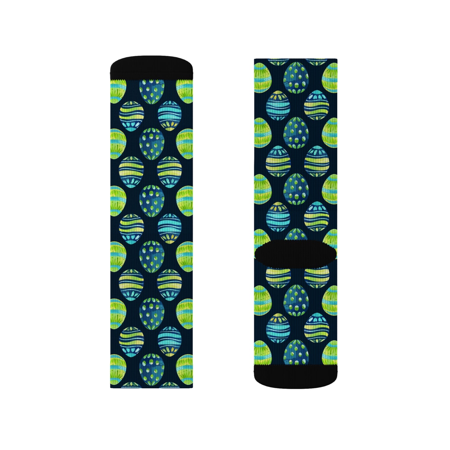 Easter Collection Breatheable Moisture Wicking Performance Printed Fashion Sublimation Socks