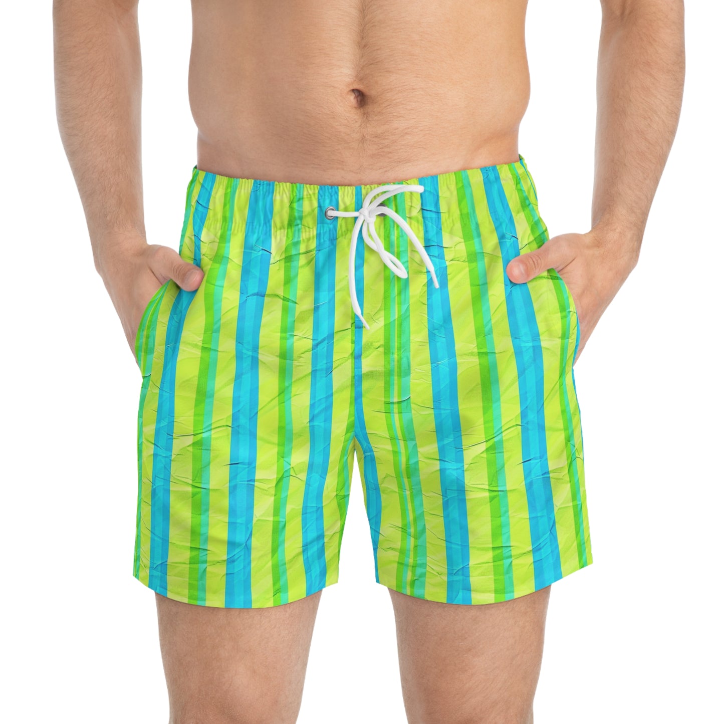 Surface Beach Volleyball Club Striped Modern Swim Trunks