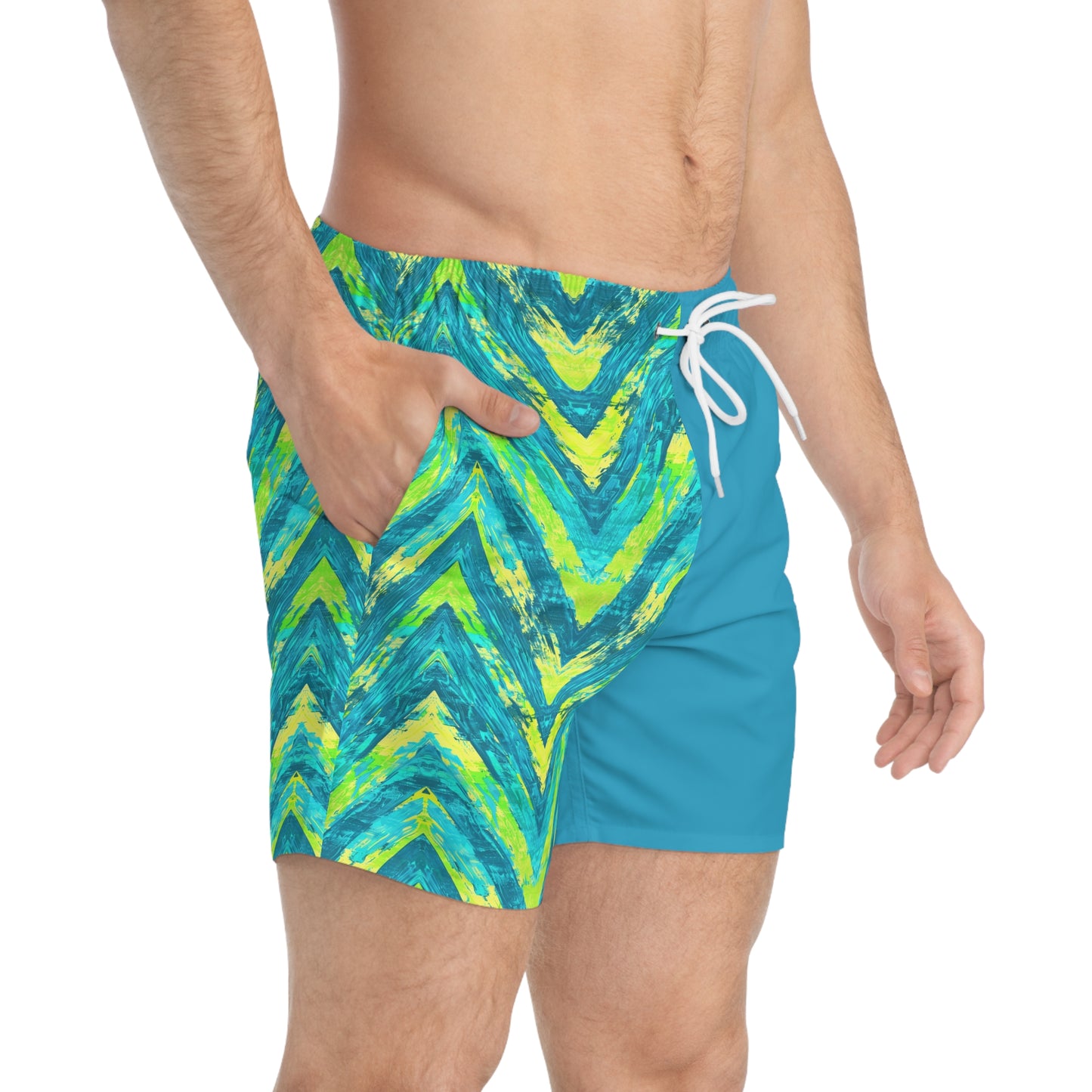 Moda Urbano Chevron Color Block Modern Swim Volleys