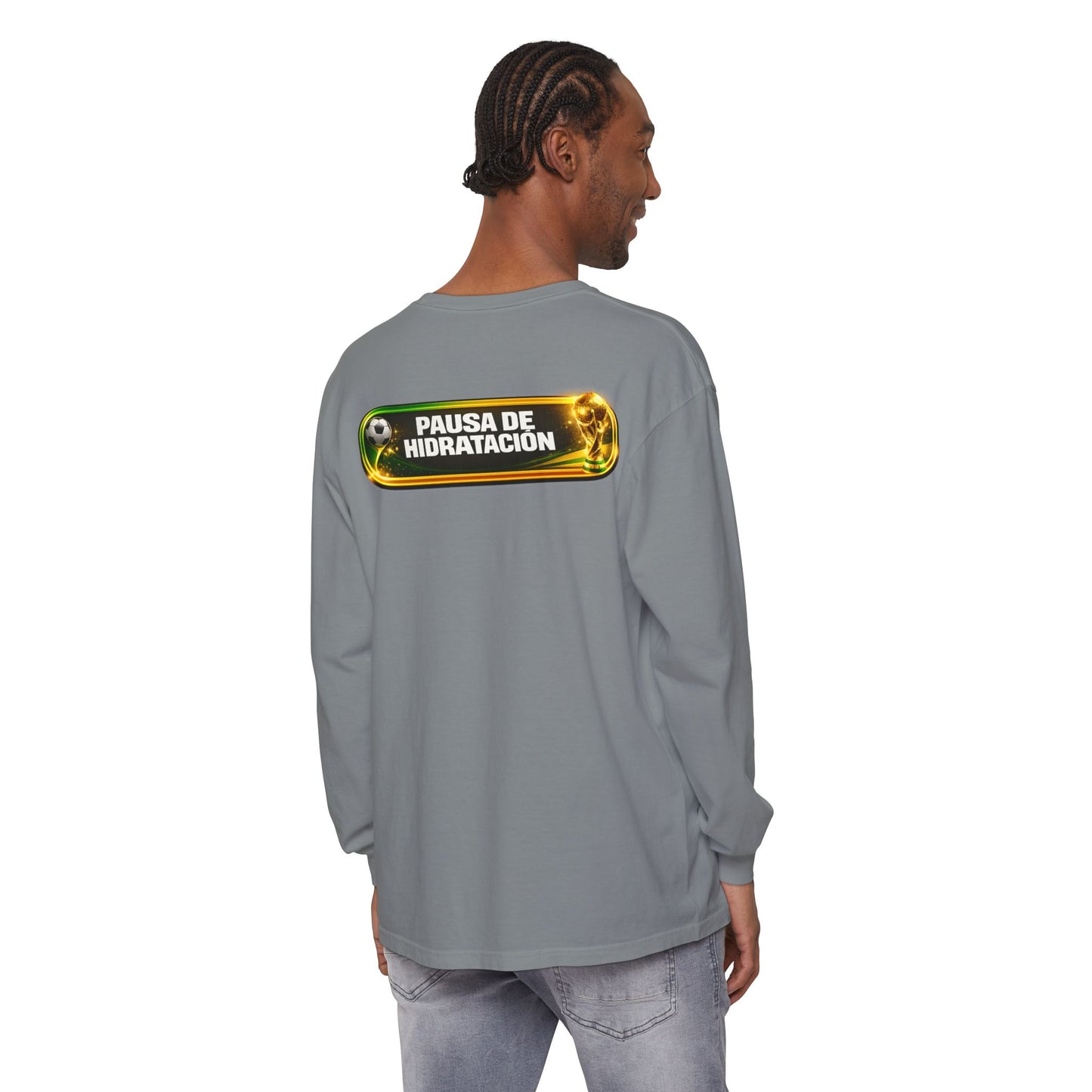 Surfache World Cup Soccer Long Sleeve Tee — "Surface" Front & "Pausa de Hidratación" Back