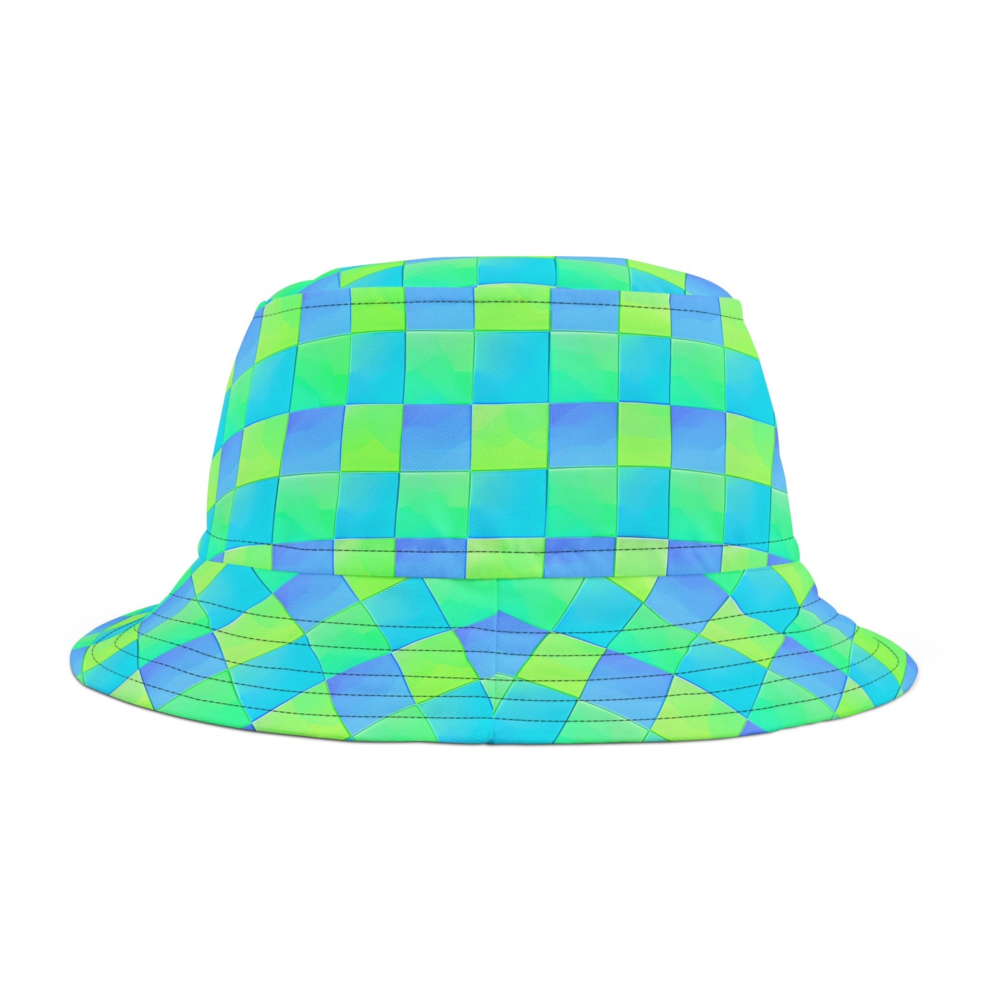 Moda Urbano Checkered Bucket Hat (AOP)