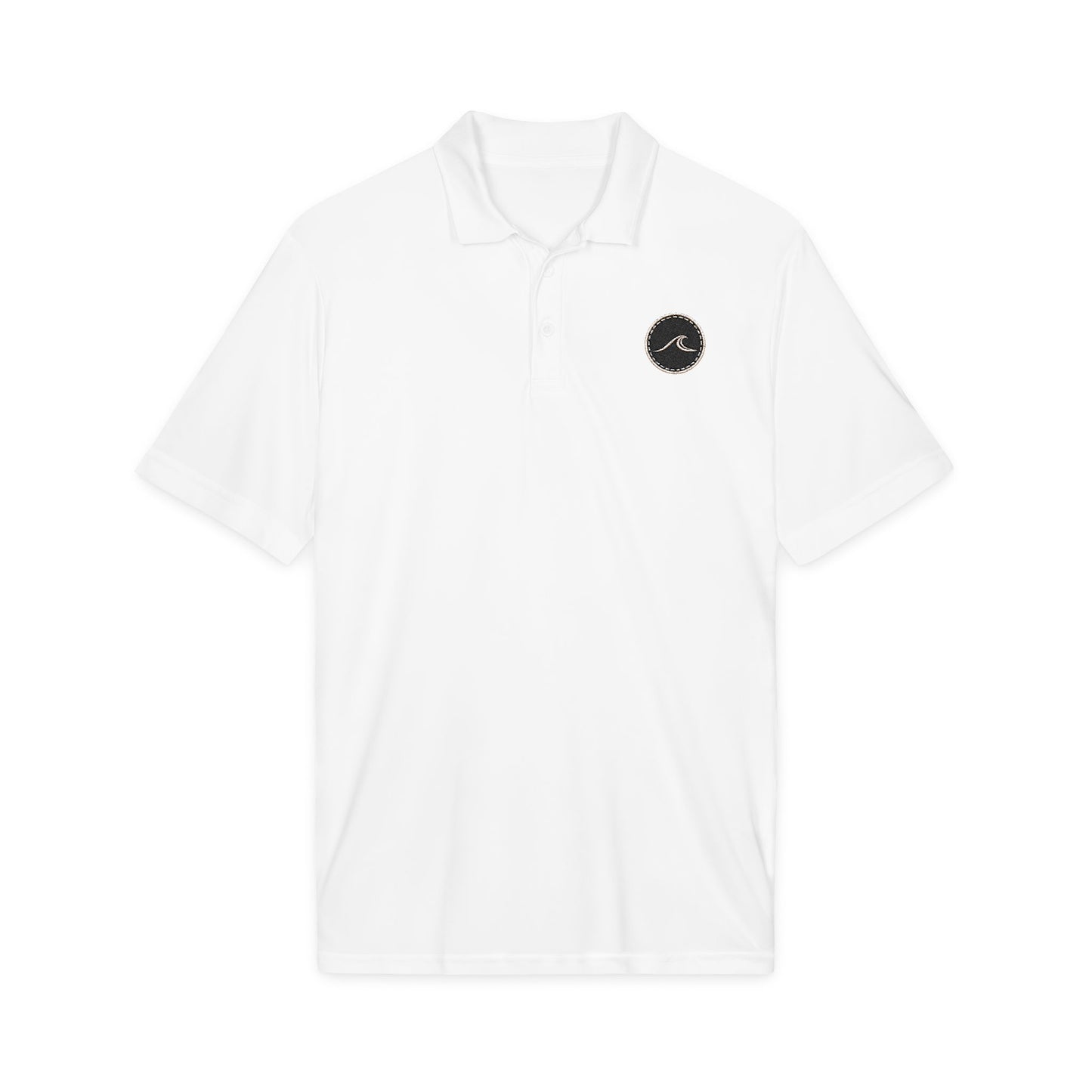 Surfache Men's Performance Polo with Wave Crest Logo — Moisture-Wicking Golf & Work Shirt
