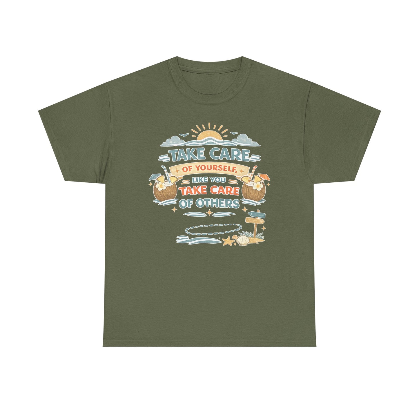 Motivational Graphic Tee — “Take Care of Yourself Like You Take Care of Others” / Keep Moving Forward