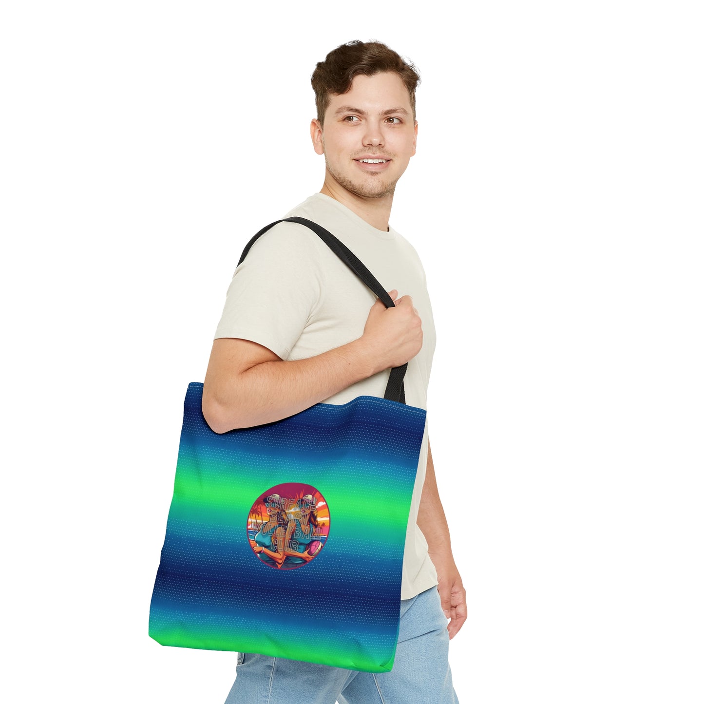 Surface Beach Volleyball Club Logo Tote Bag (AOP)