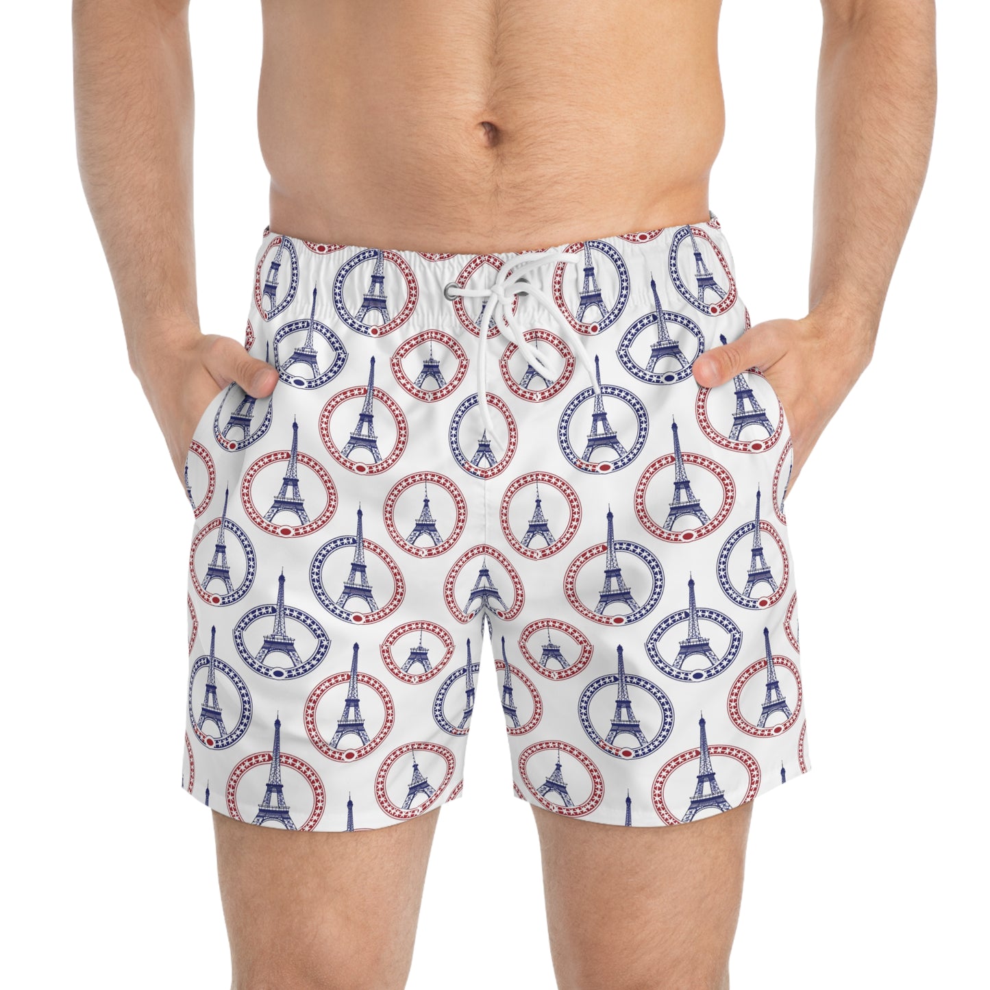 Paris Olympics Inspired Surface Beach Volleyball Club Modern Swim Trunks