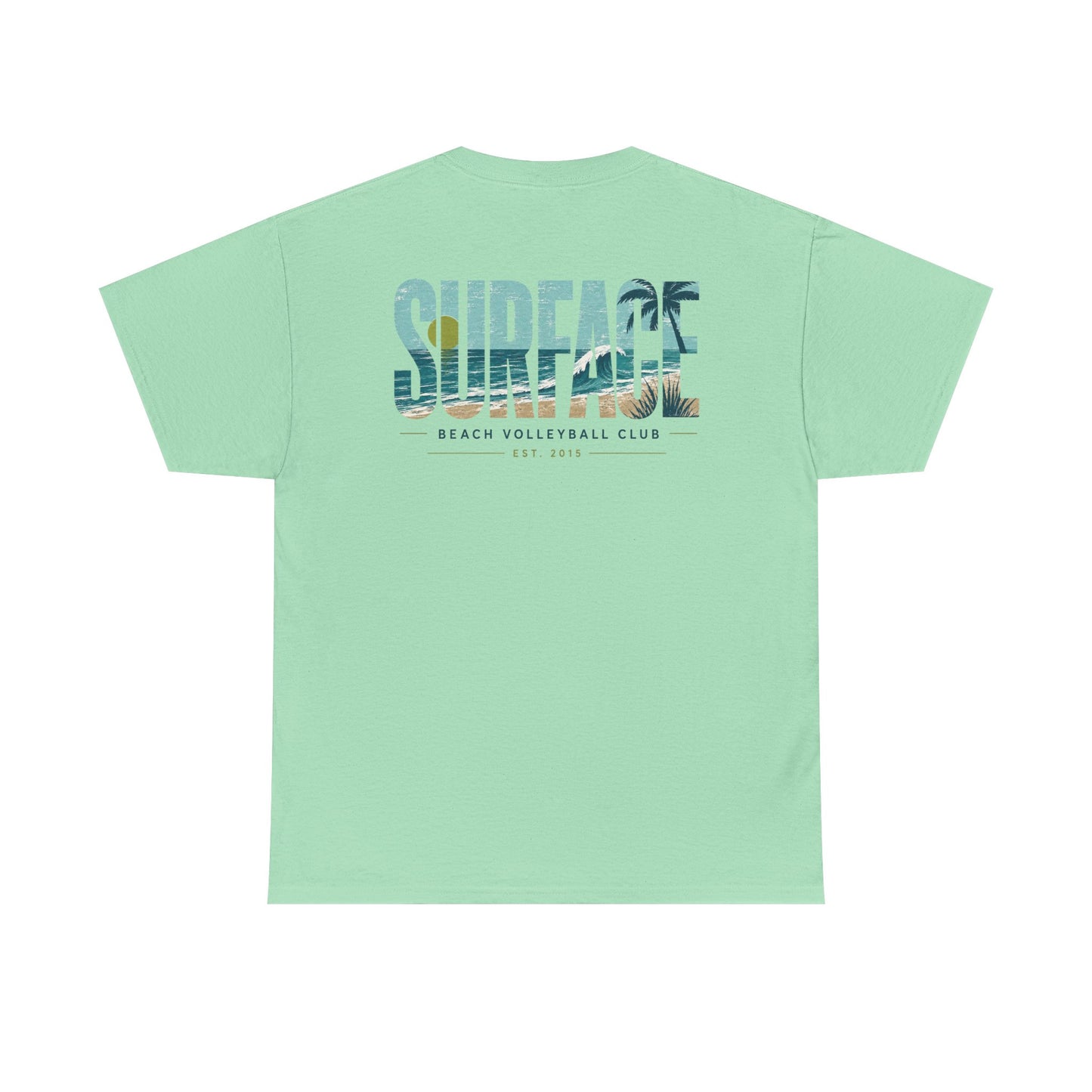 Surface Beach Volleyball Club T-Shirt — Coastal Surf Graphic Tee