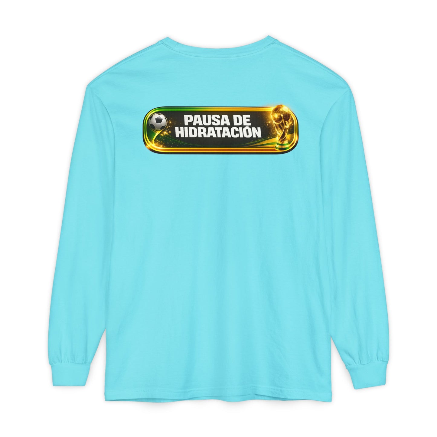 Surfache World Cup Soccer Long Sleeve Tee — "Surface" Front & "Pausa de Hidratación" Back